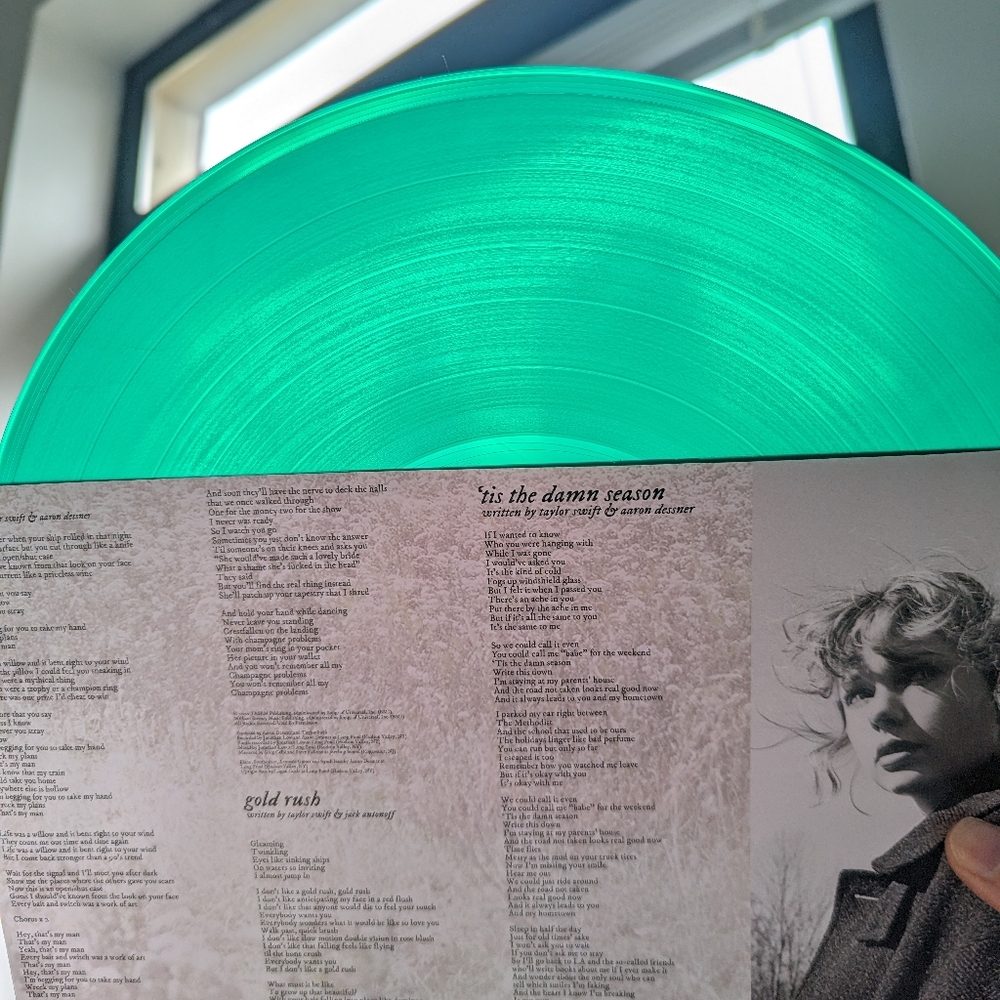Taylor Swift Evermore Translucent Green Vinyl